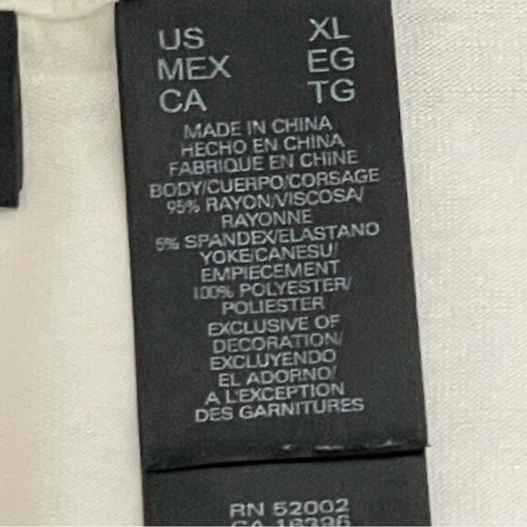 AXCESS Ivory Loose Fit Tank Top Size XL - Picture 7 of 10